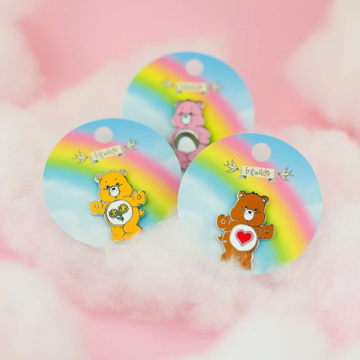 10 Piece Care Bears Enamel Pin Set