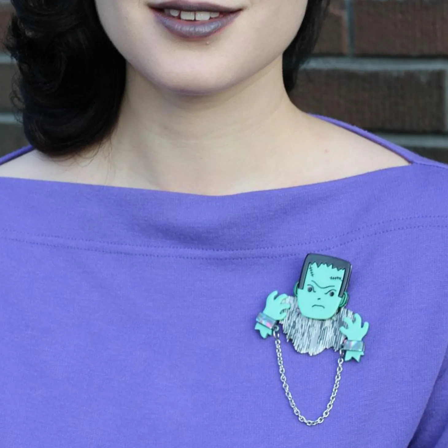 A Boy Named Boris Brooch