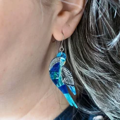 A Budgie Named Chirp Drop Earrings