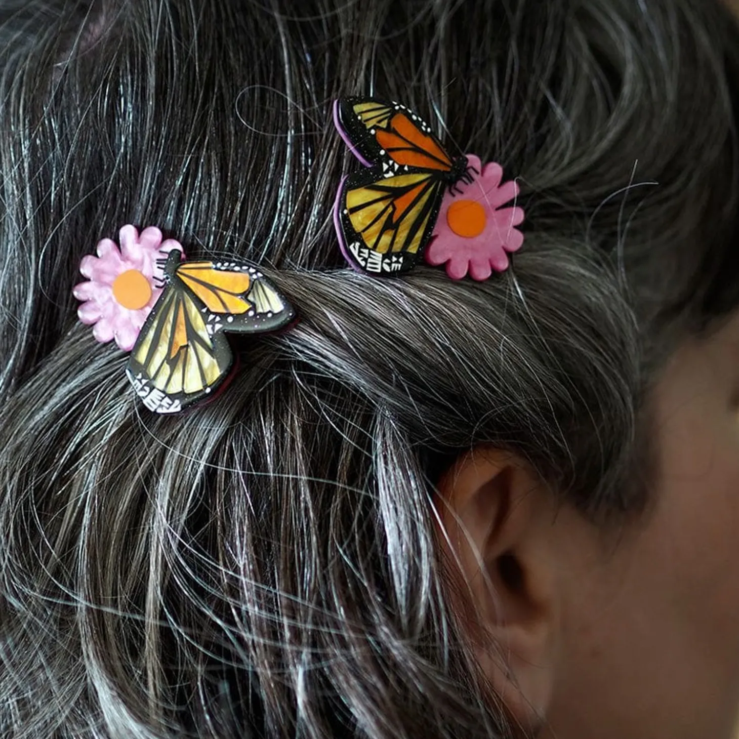 A Butterfly Named Flutter Hair Clips Set - 2 Piece