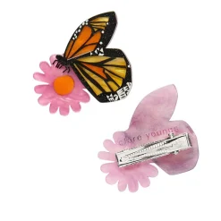 A Butterfly Named Flutter Hair Clips Set - 2 Piece