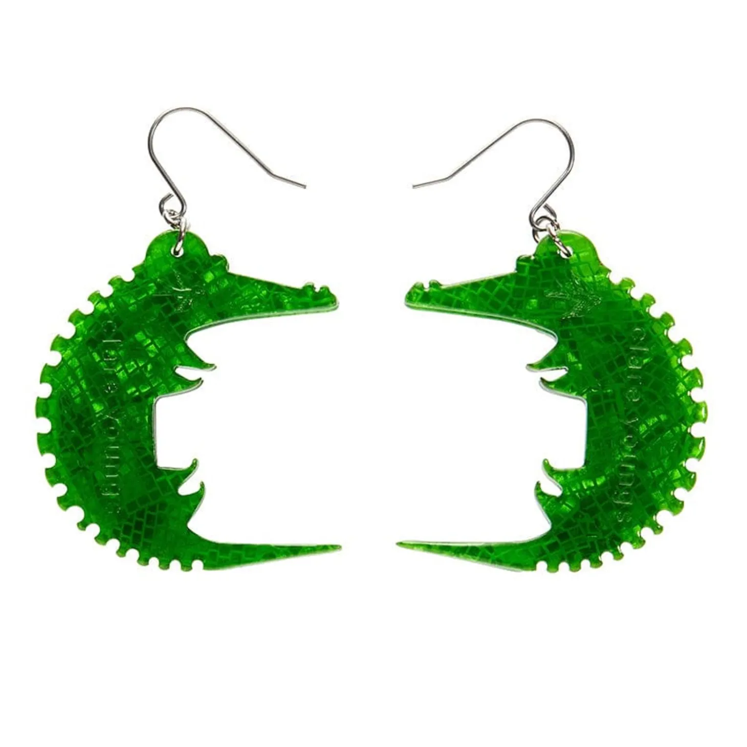 A Crocodile Named Growl Drop Earrings