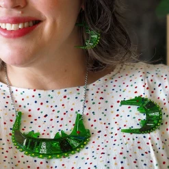 A Crocodile Named Growl Necklace