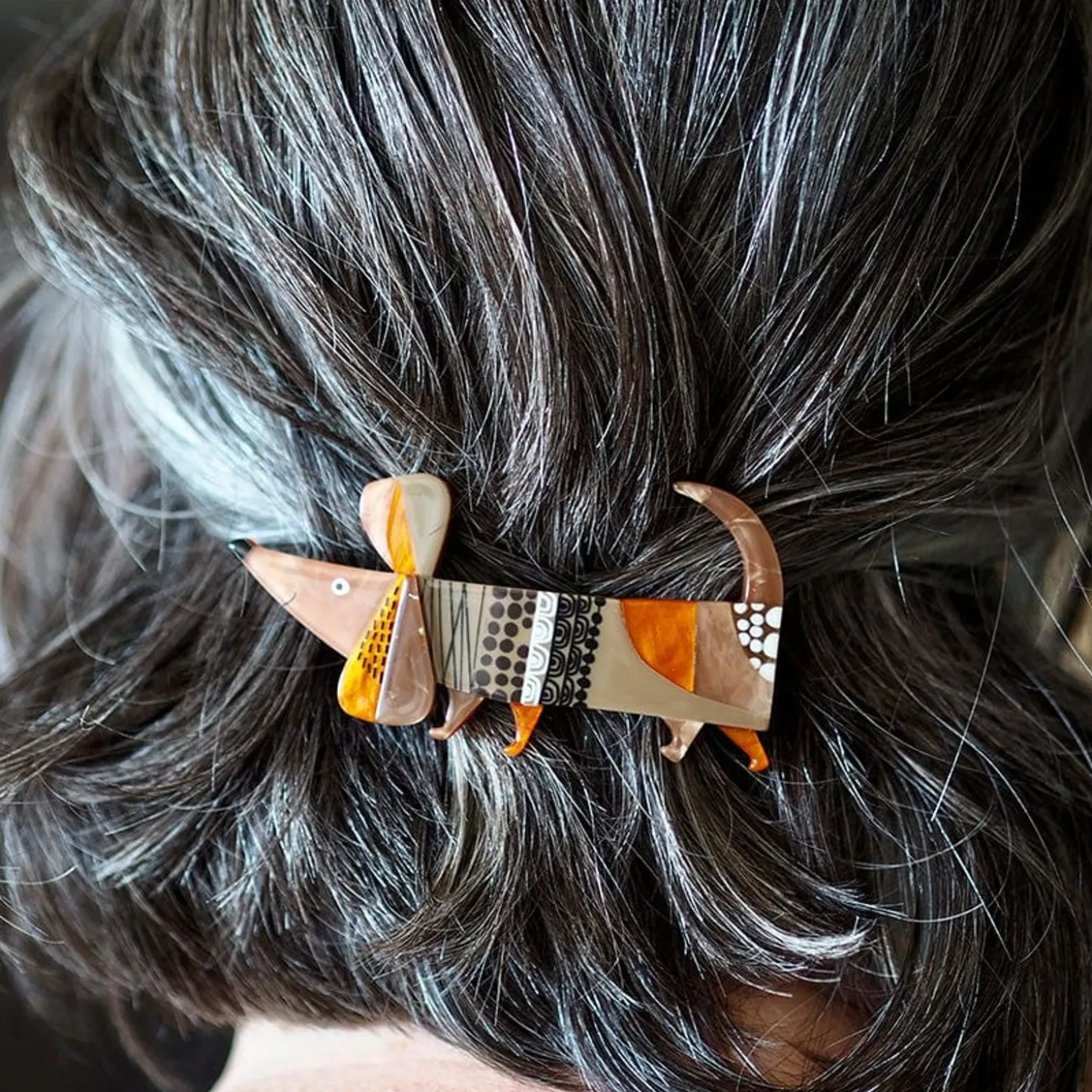 A Dachshund Named Bark Hair Clip Barrette