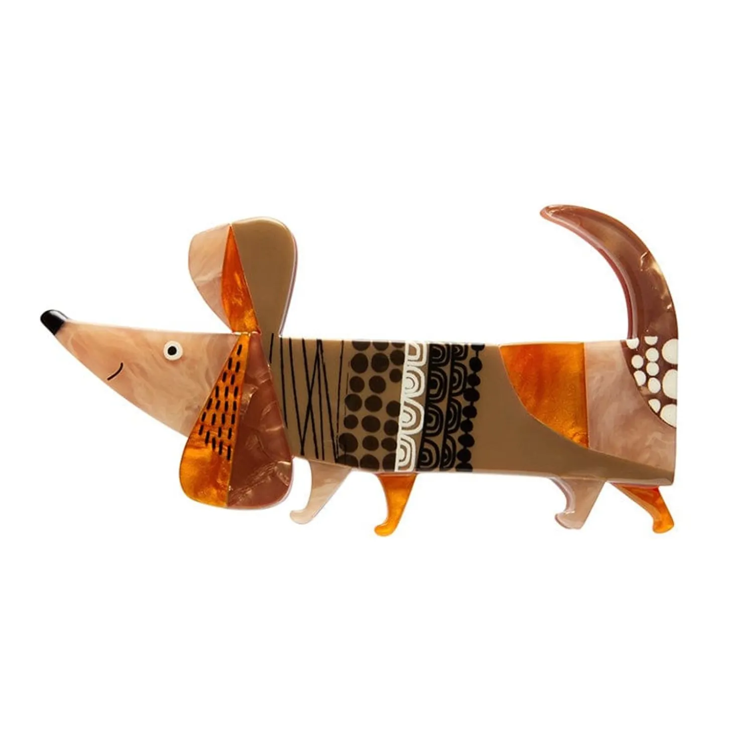 A Dachshund Named Bark Hair Clip Barrette
