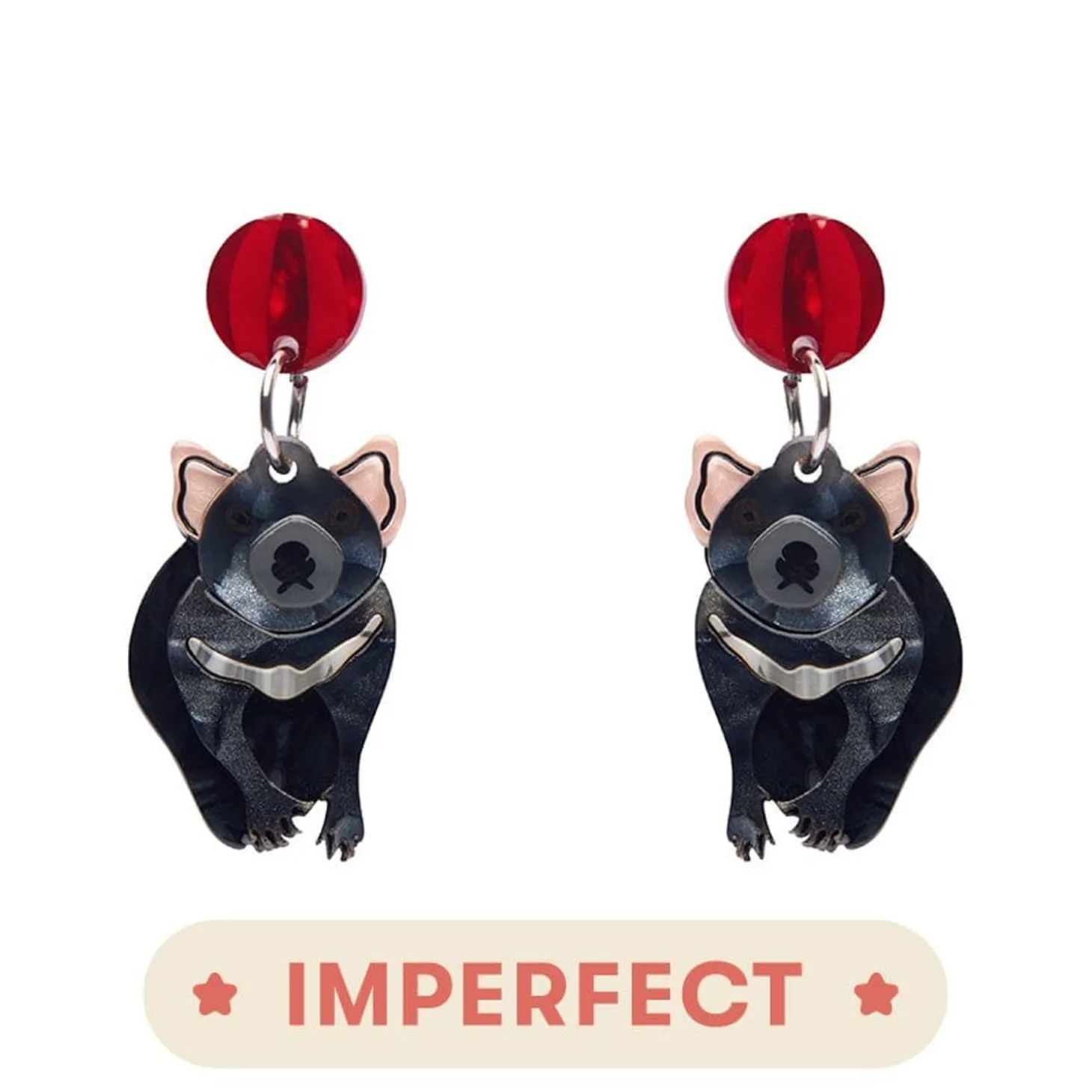 A Devilish Christmas Earrings (Imperfect)