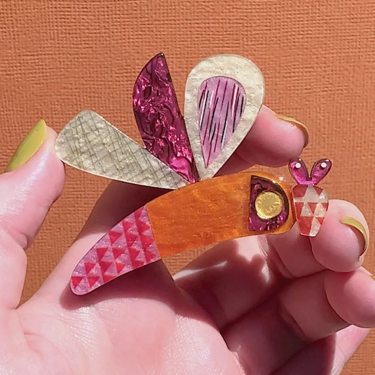 A Dragonfly Named Buzz Brooch