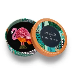 A Flamingo Named Honk Brooch