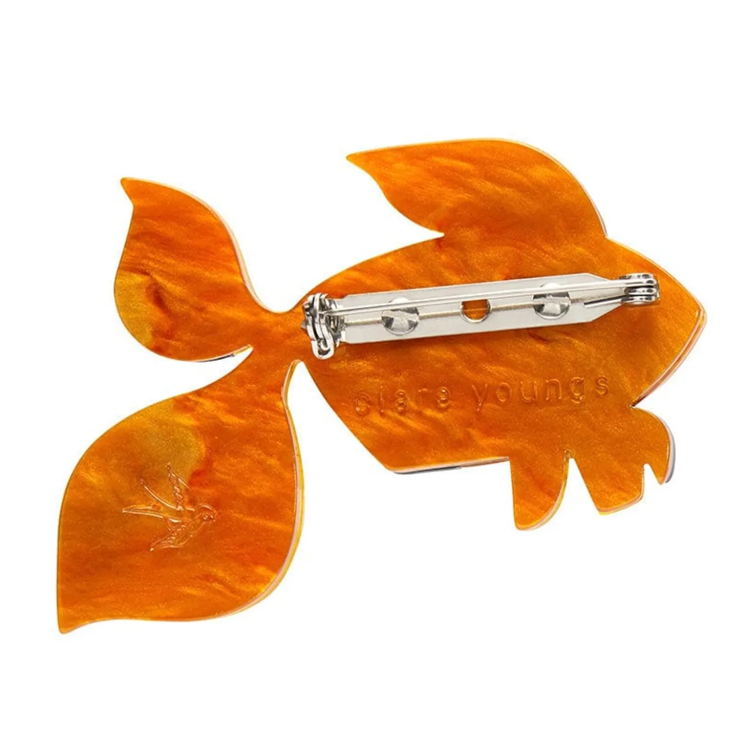 A Goldfish Named Silence Brooch