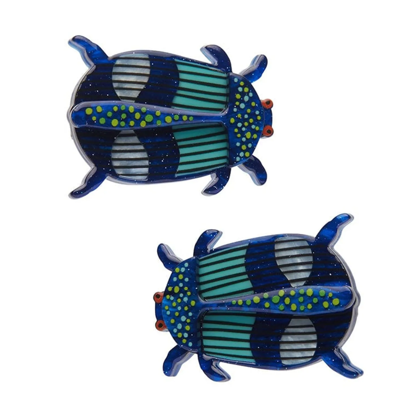A Jewel Among Beetles Hair Clips Set - 2 Piece