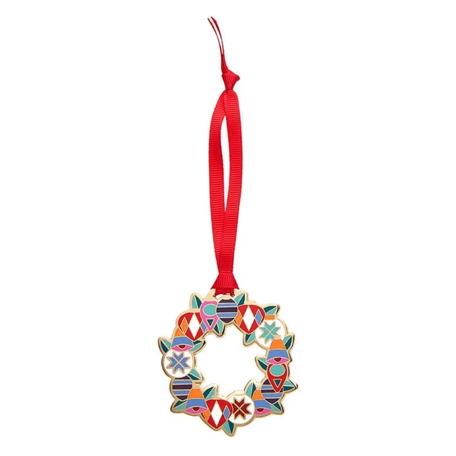 A Jolly Christmas Enamel Tree Ornament