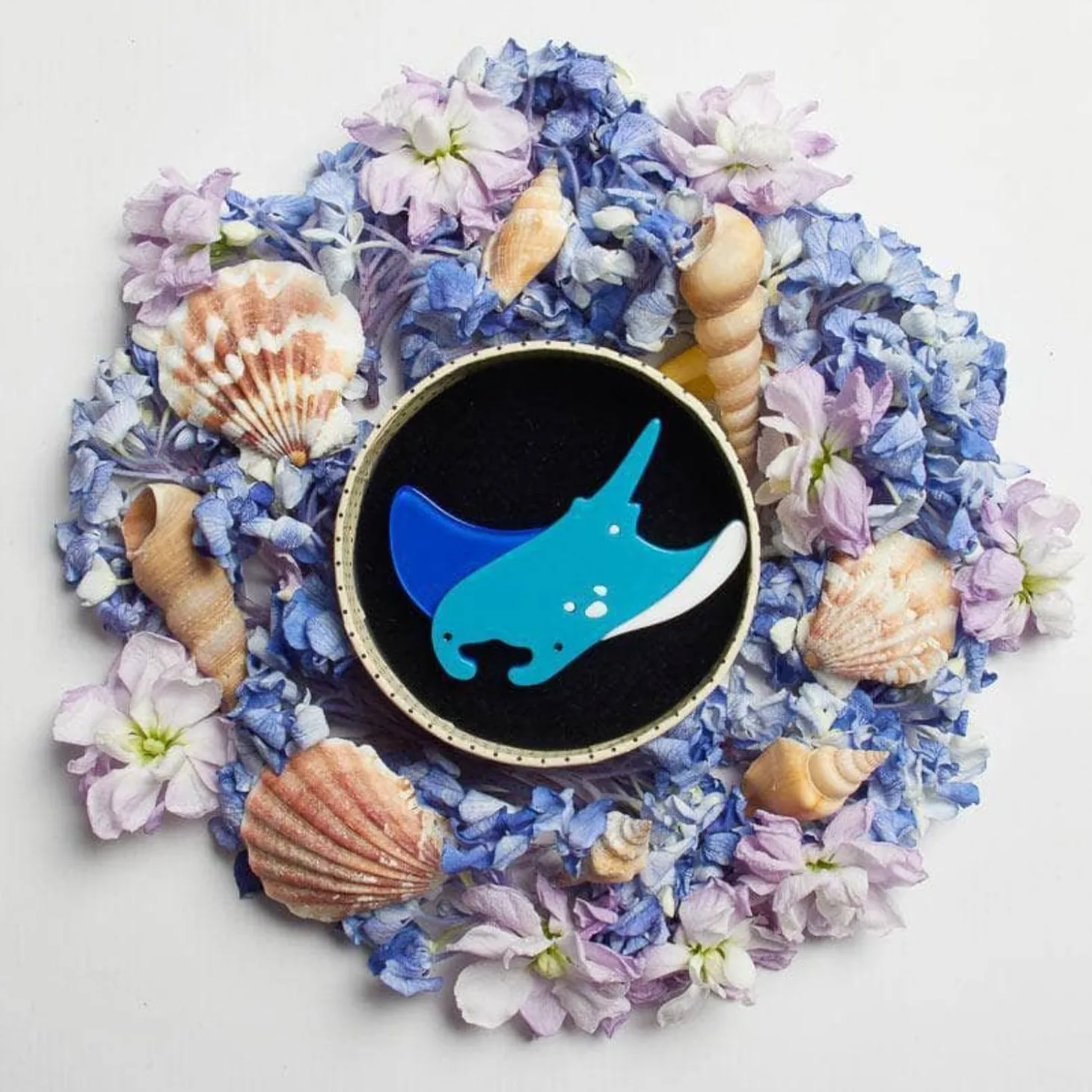 A Manta'S Mantra Brooch