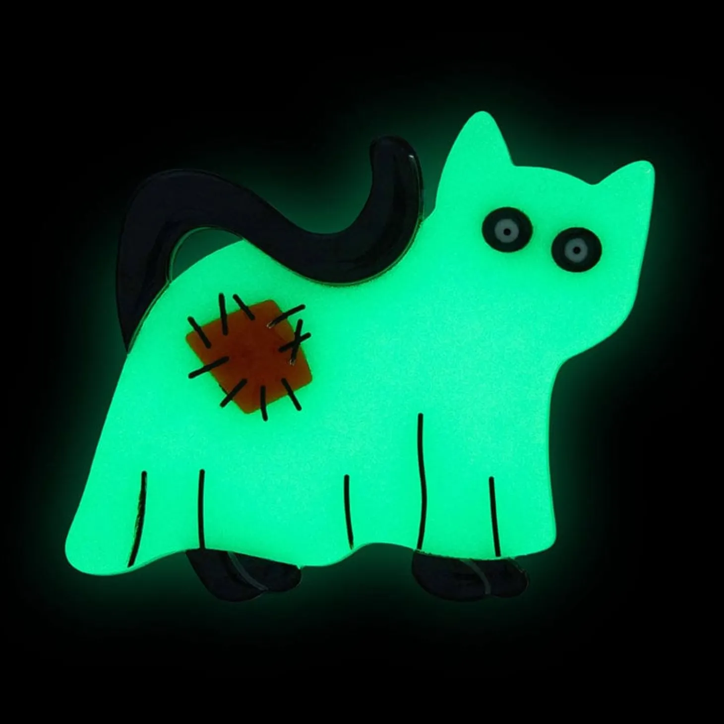 A Most Ghostly Kitty Brooch