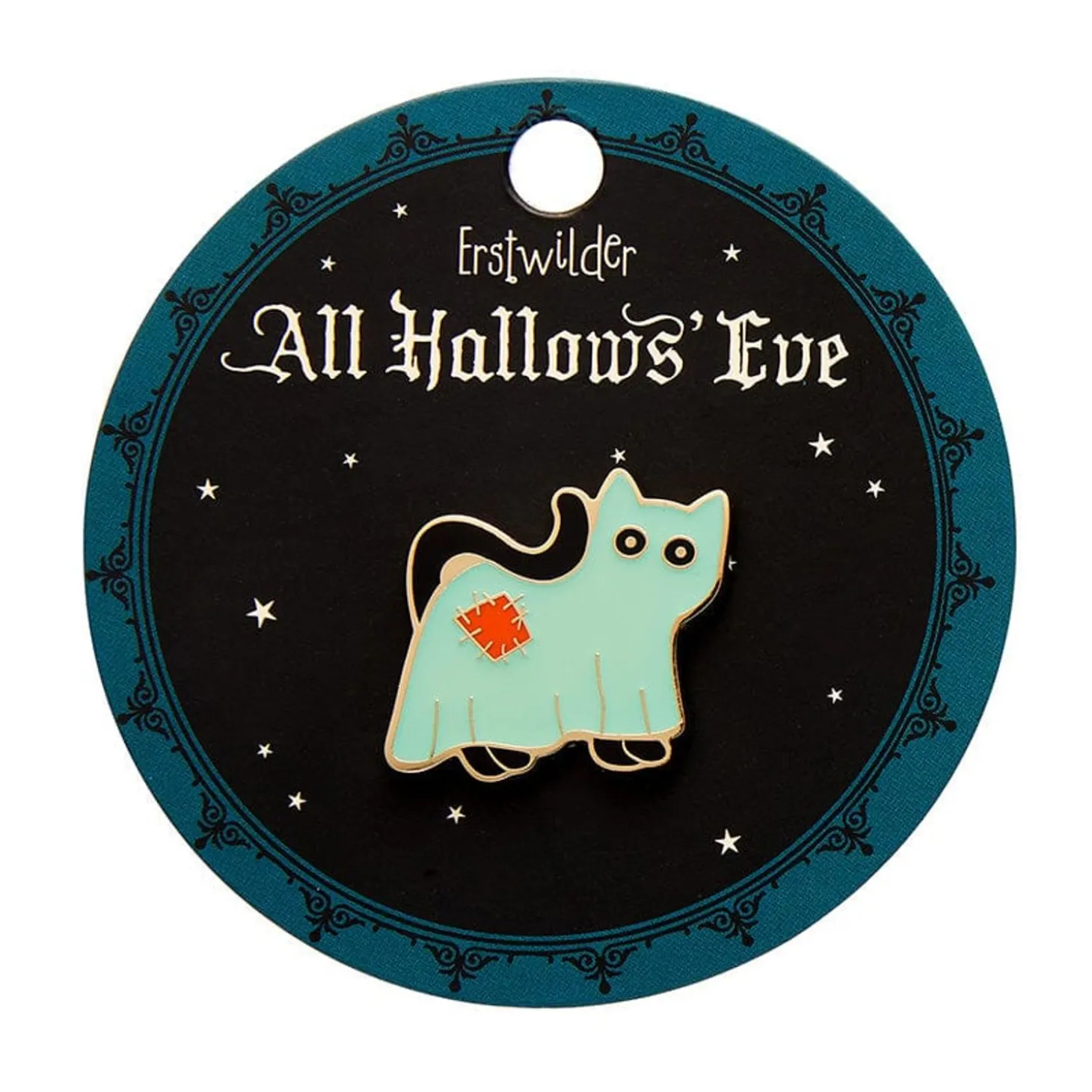 A Most Ghostly Kitty Enamel Pin