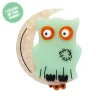 A Most Ghostly Owl Brooch