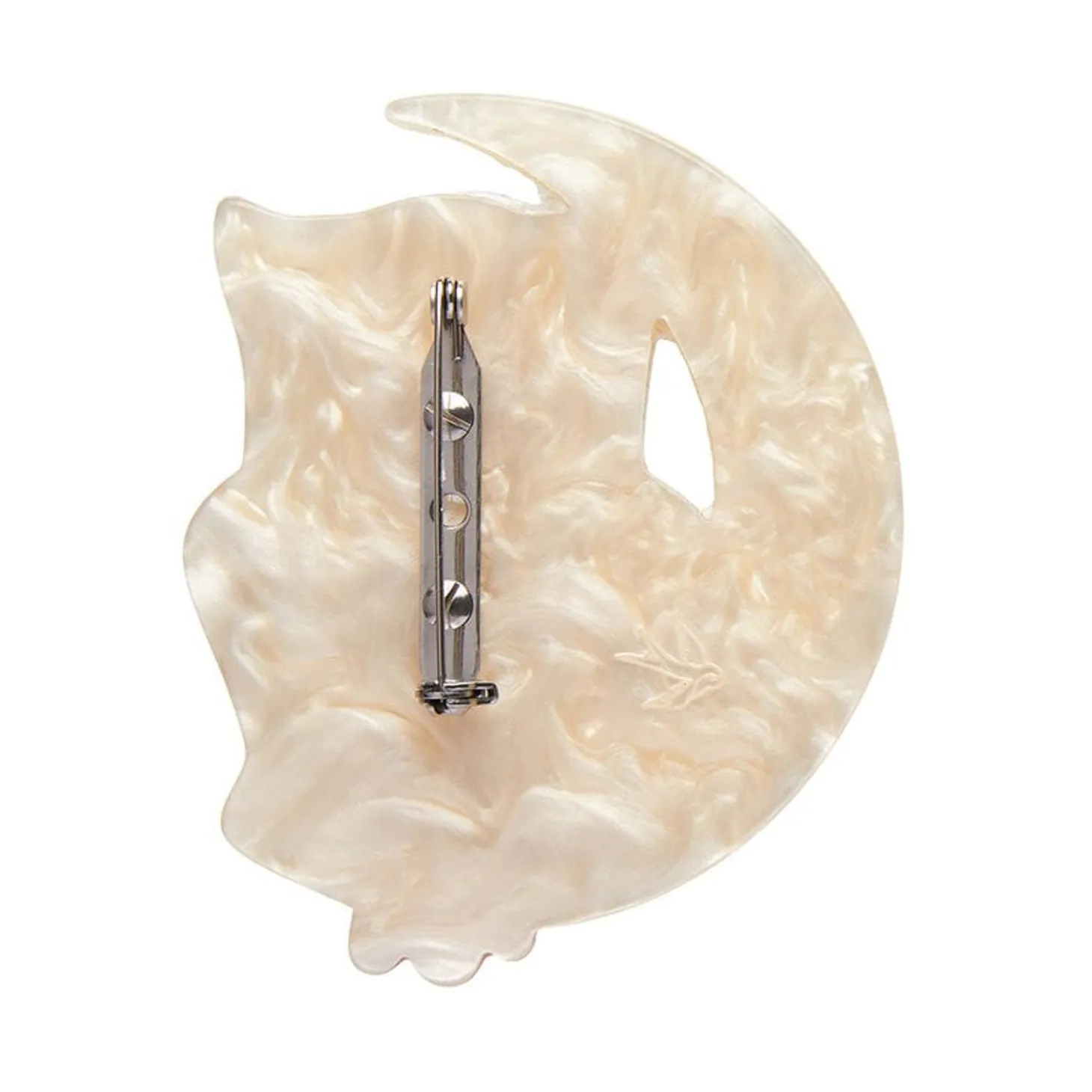 A Most Ghostly Owl Brooch