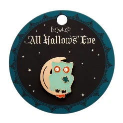 A Most Ghostly Owl Enamel Pin