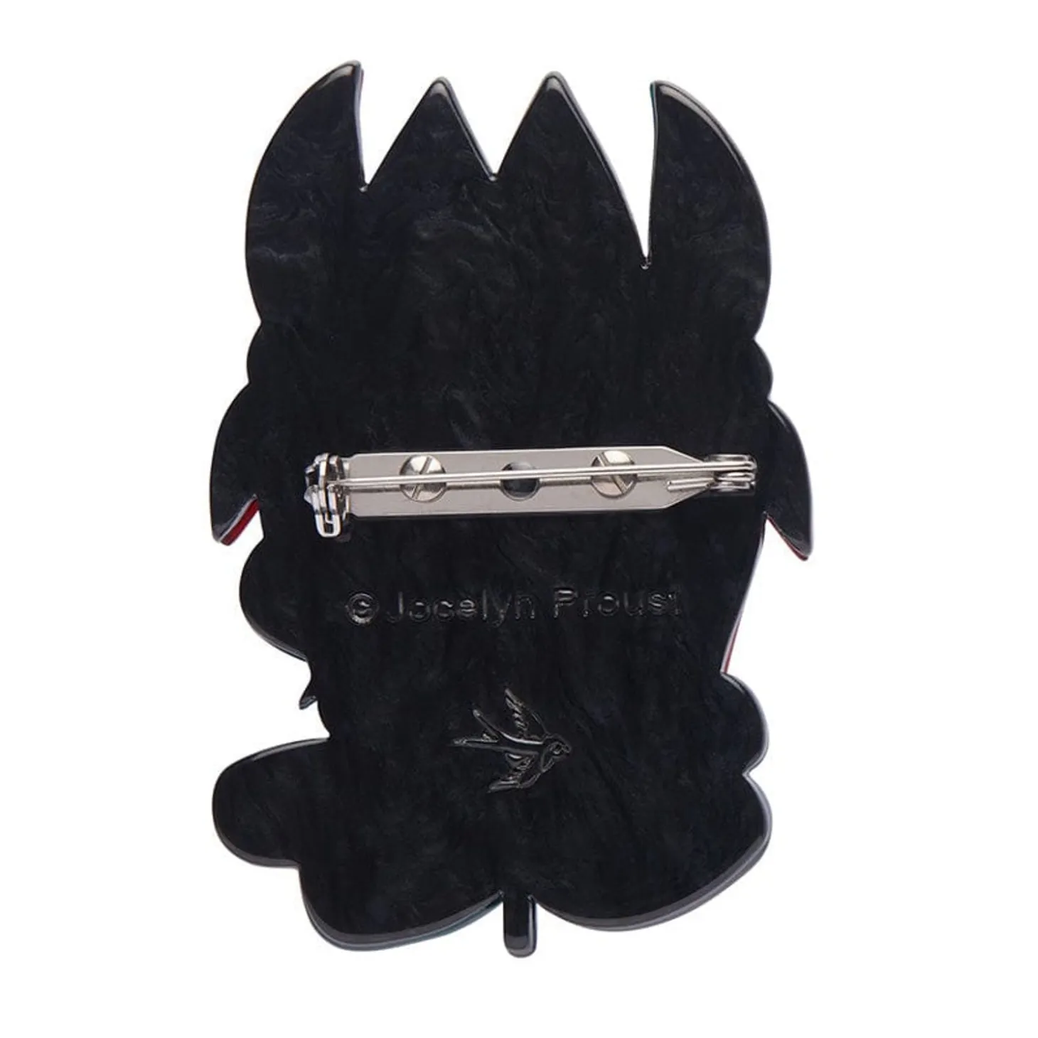 A Pleasing Desert Pea Brooch