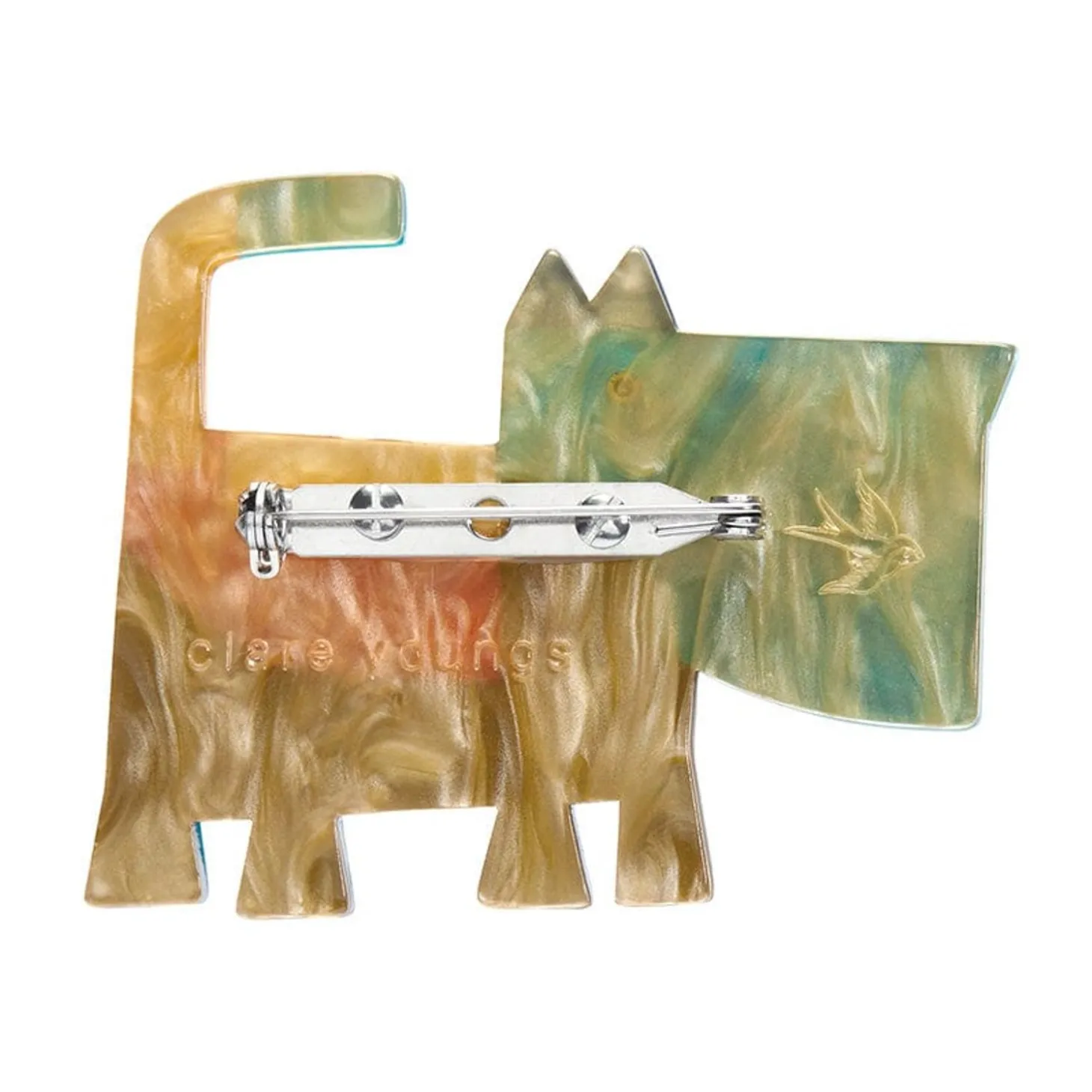 A Scottie Named Woof Brooch