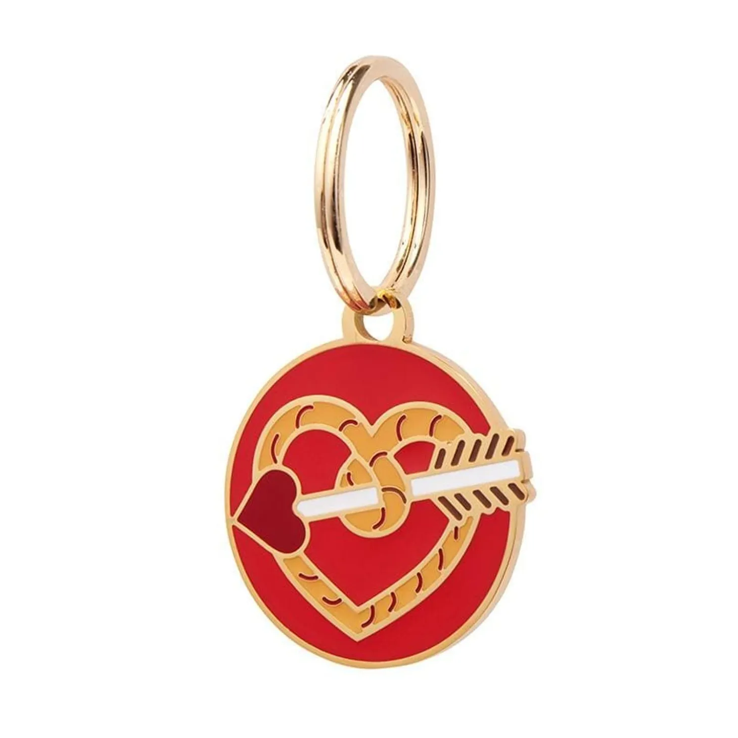A Shot Through The Heart Enamel Pet Charm