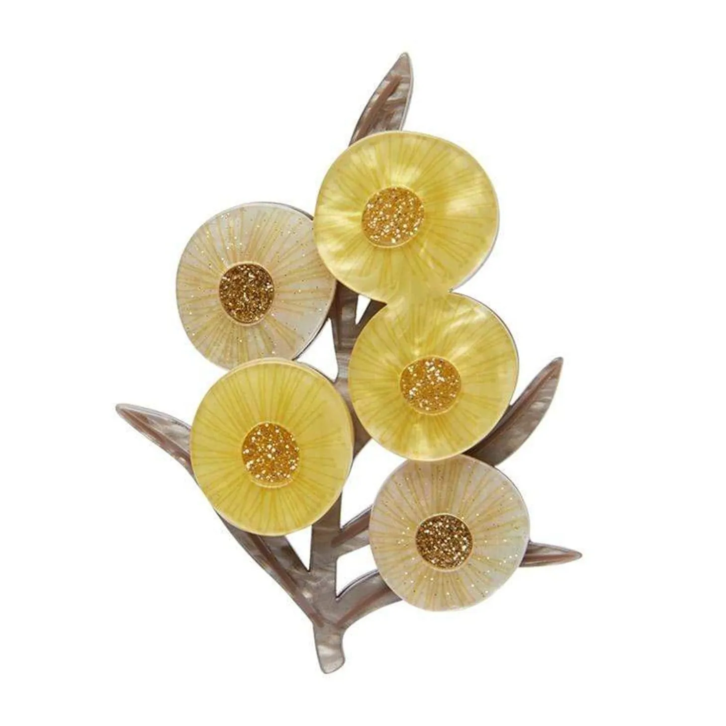A Walk In The Wattle Brooch