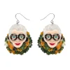 Adorned In Feathers Iris Drop Earrings