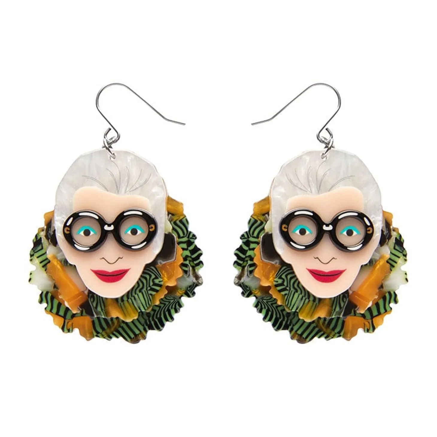 Adorned In Feathers Iris Drop Earrings