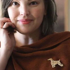 Ainslee The Afghan Hound Perfume Brooch