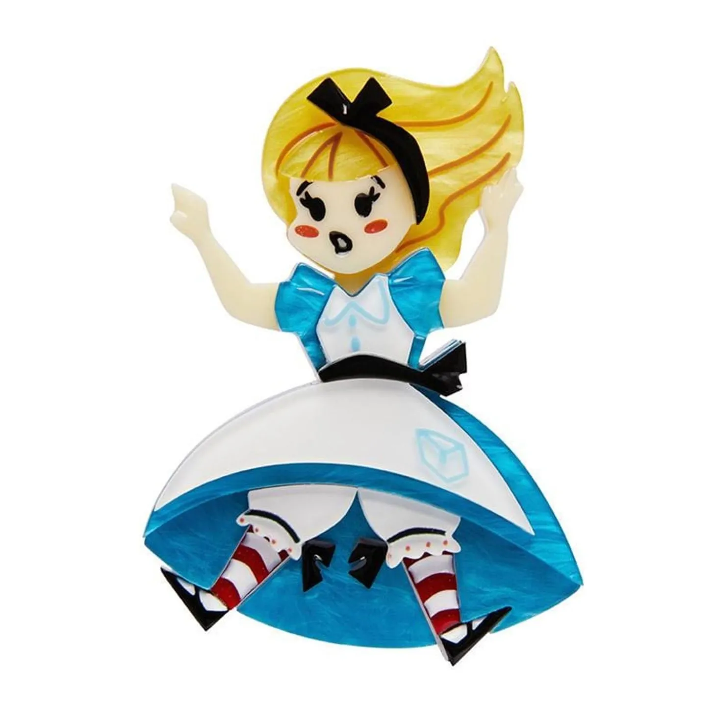 Alice Down The Rabbit Hole Brooch