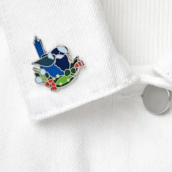 An Australian Christmas Bird Enamel Pin Pack - 5 Piece