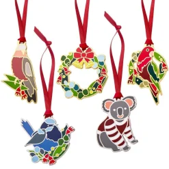 An Australian Christmas Ornament Pack - 5 Piece