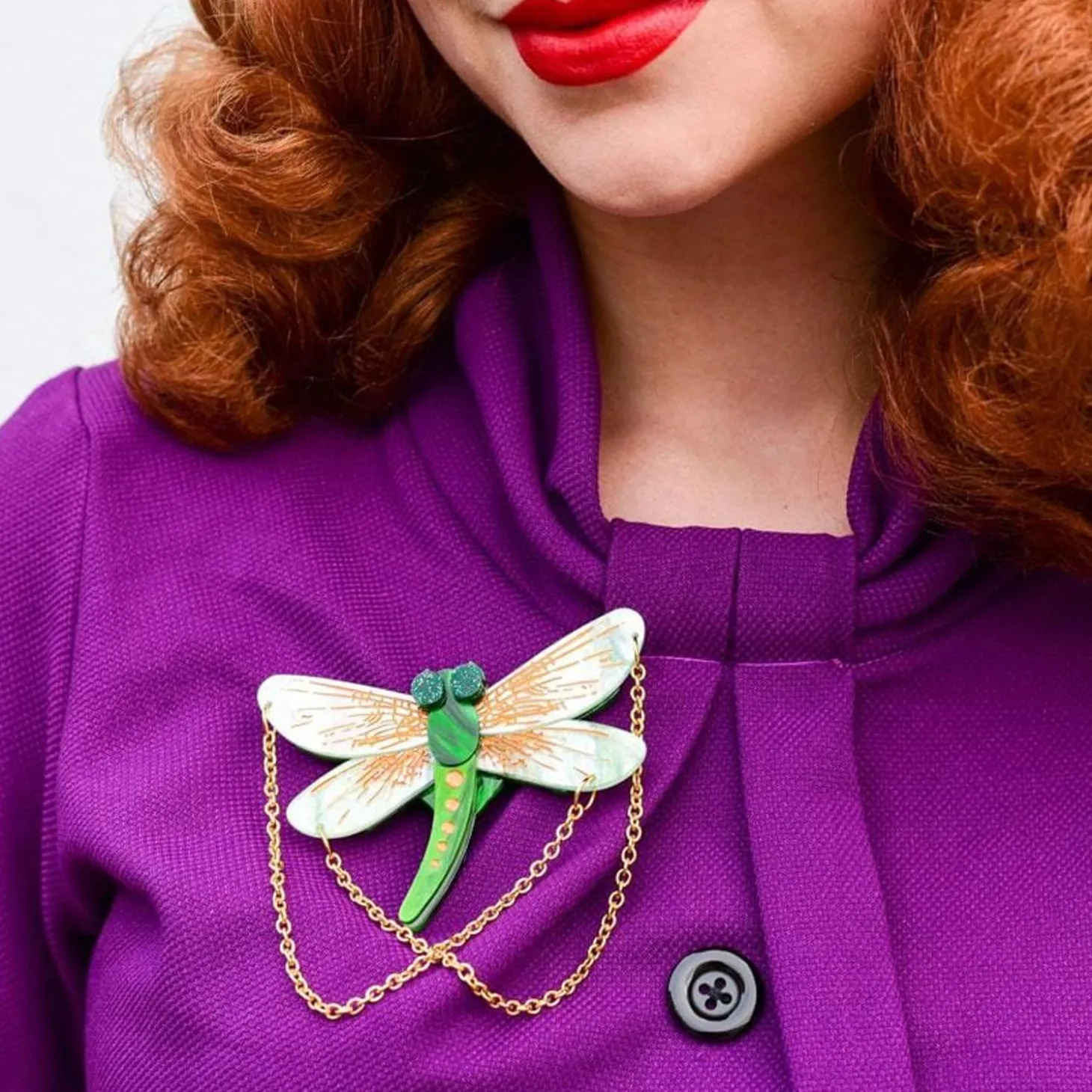 As The Dragon Flies Brooch
