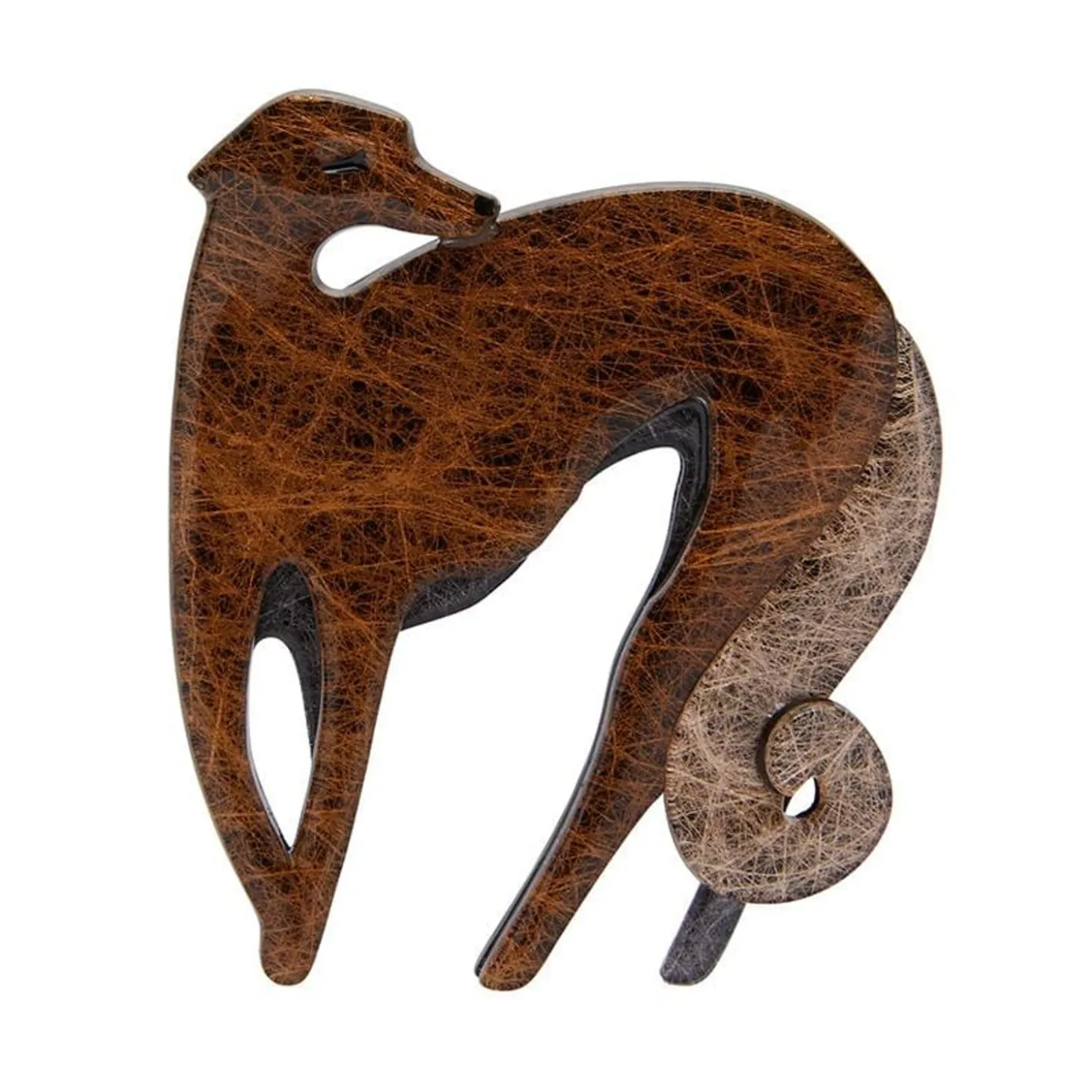 Autumnal Symphony Greyhound Brooch