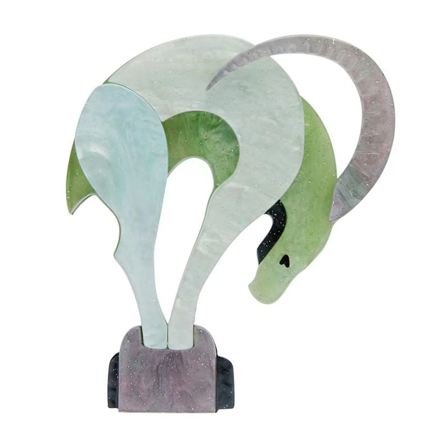 Balancing Act Ibex Brooch