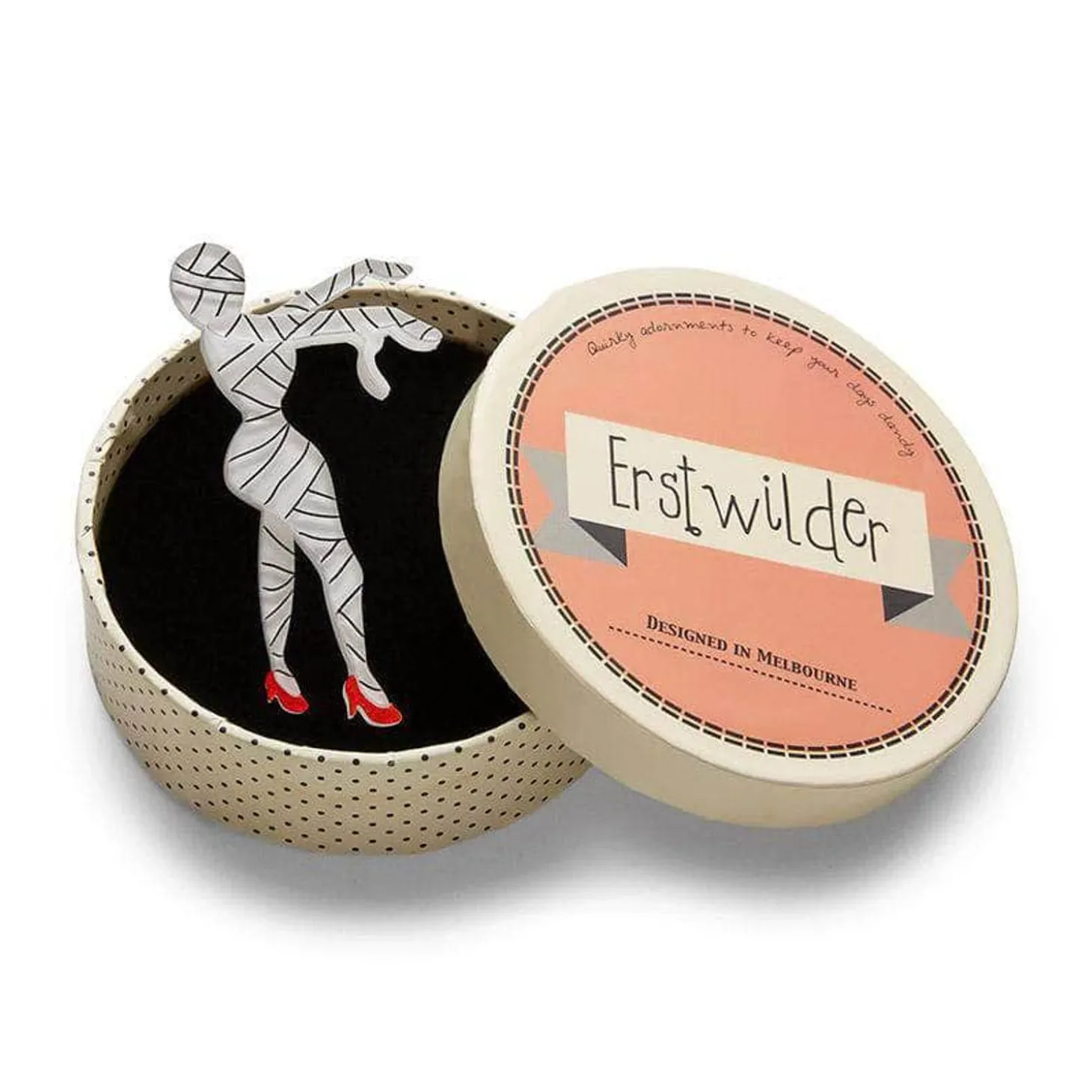 Bandaged Beauty Mummy Brooch