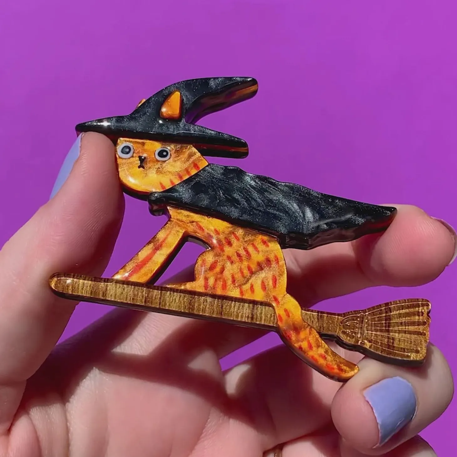 Bed Knobs & Broomsticks Brooch
