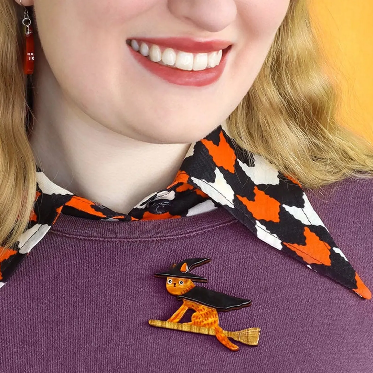 Bed Knobs & Broomsticks Brooch