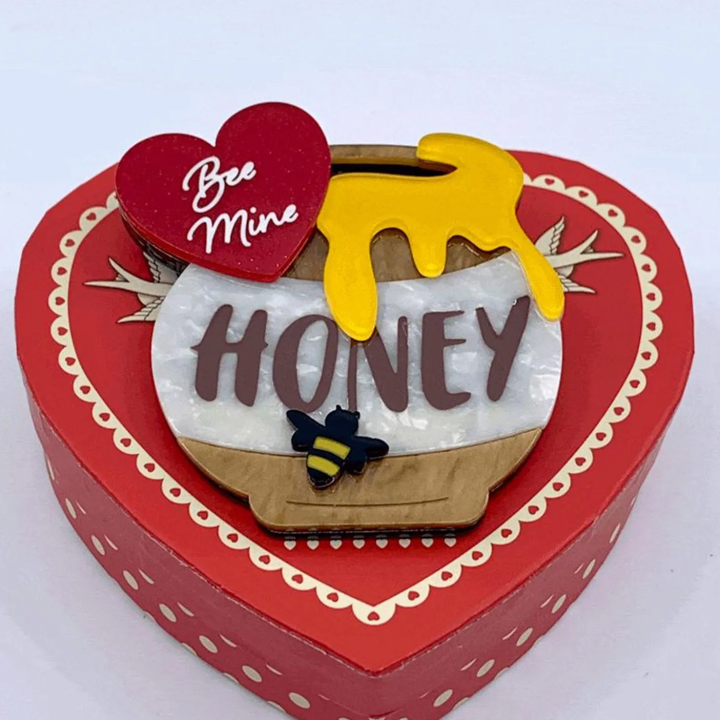 Bee Mine, Honey Brooch