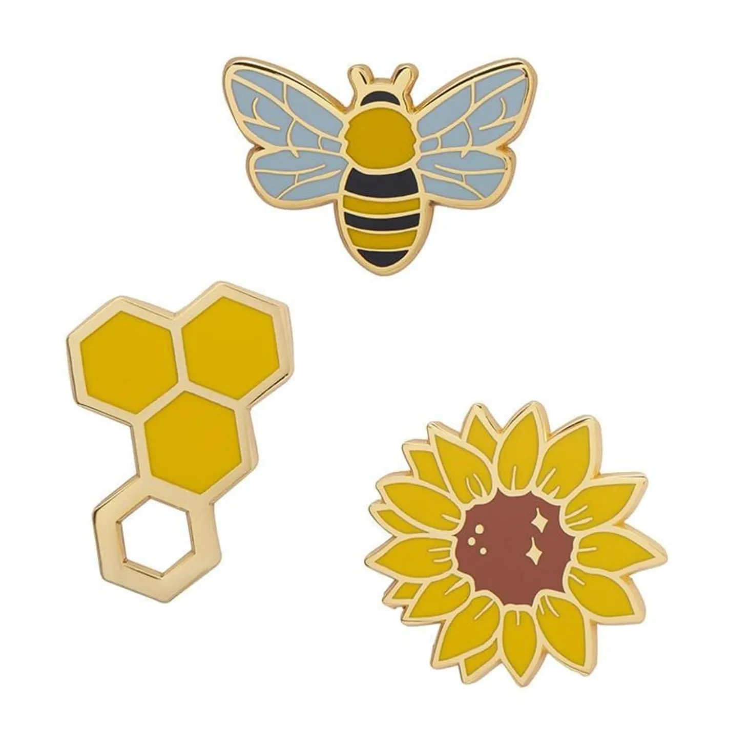 Bee Yourself Enamel Pin Set