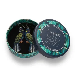 Bella The Black Cockatoo Drop Earrings