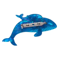 Benevolent Behemoths Blue Whale Brooch