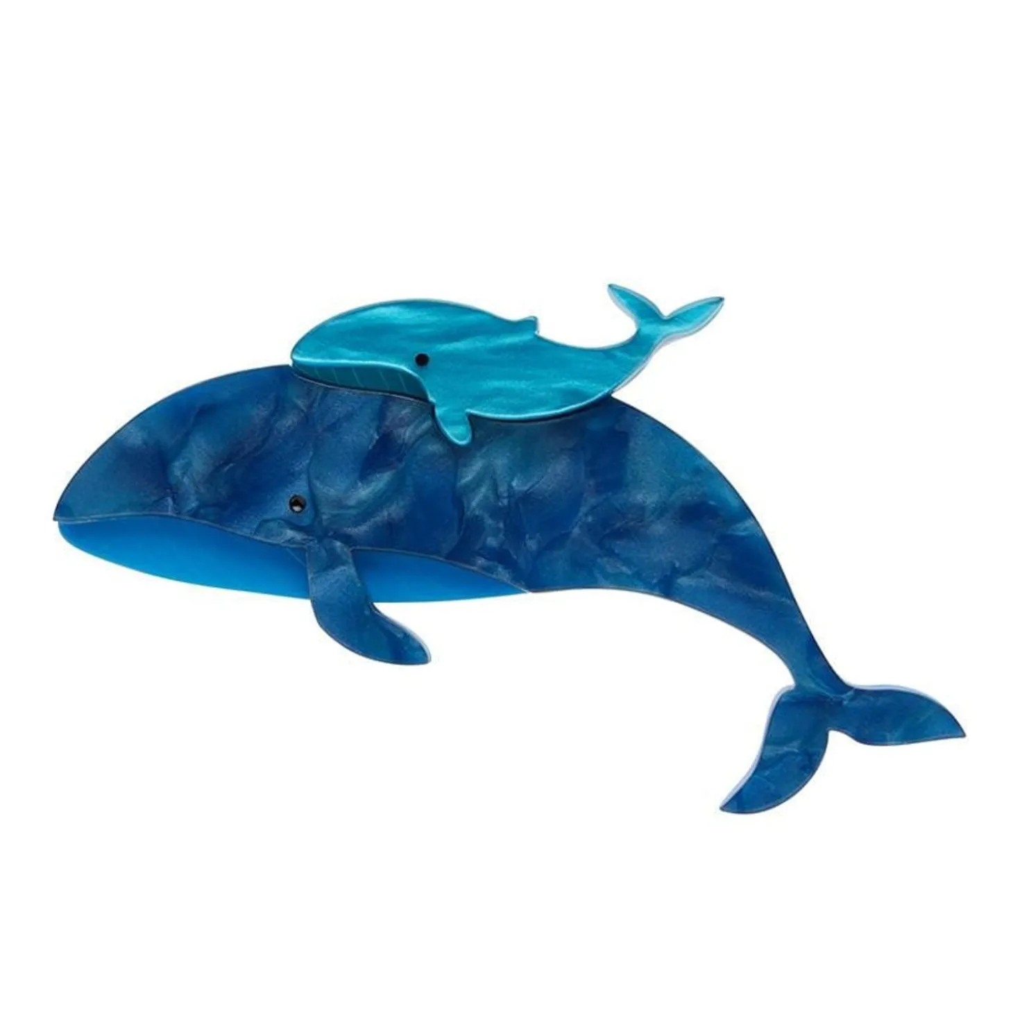 Benevolent Behemoths Blue Whale Brooch