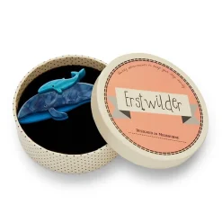 Benevolent Behemoths Blue Whale Brooch