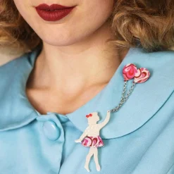 Bev And The Flying Balloon Brooch