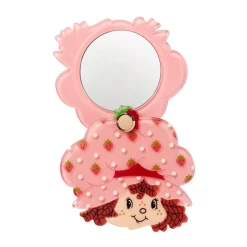 Big Adorable Strawberry Smile Mirror Compact