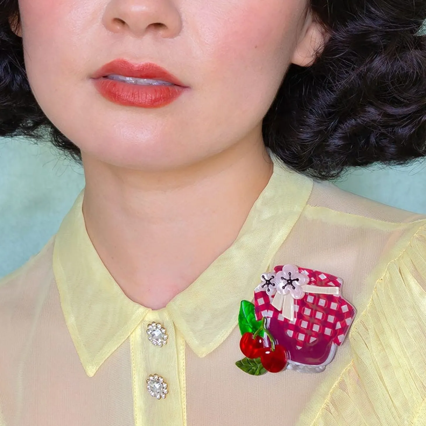 Black Cherry Bounce Brooch