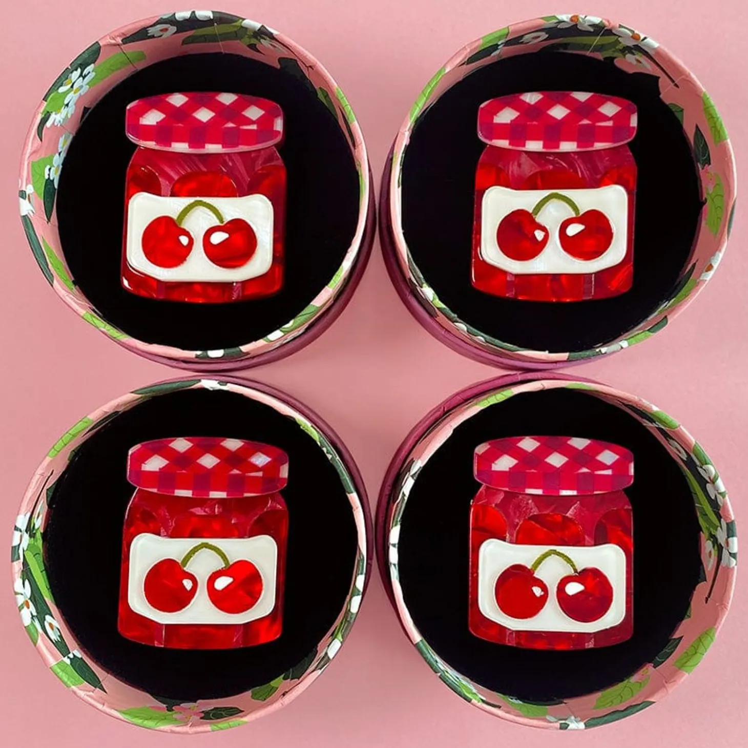 Black Cherry Precious Preserve Mini Brooch