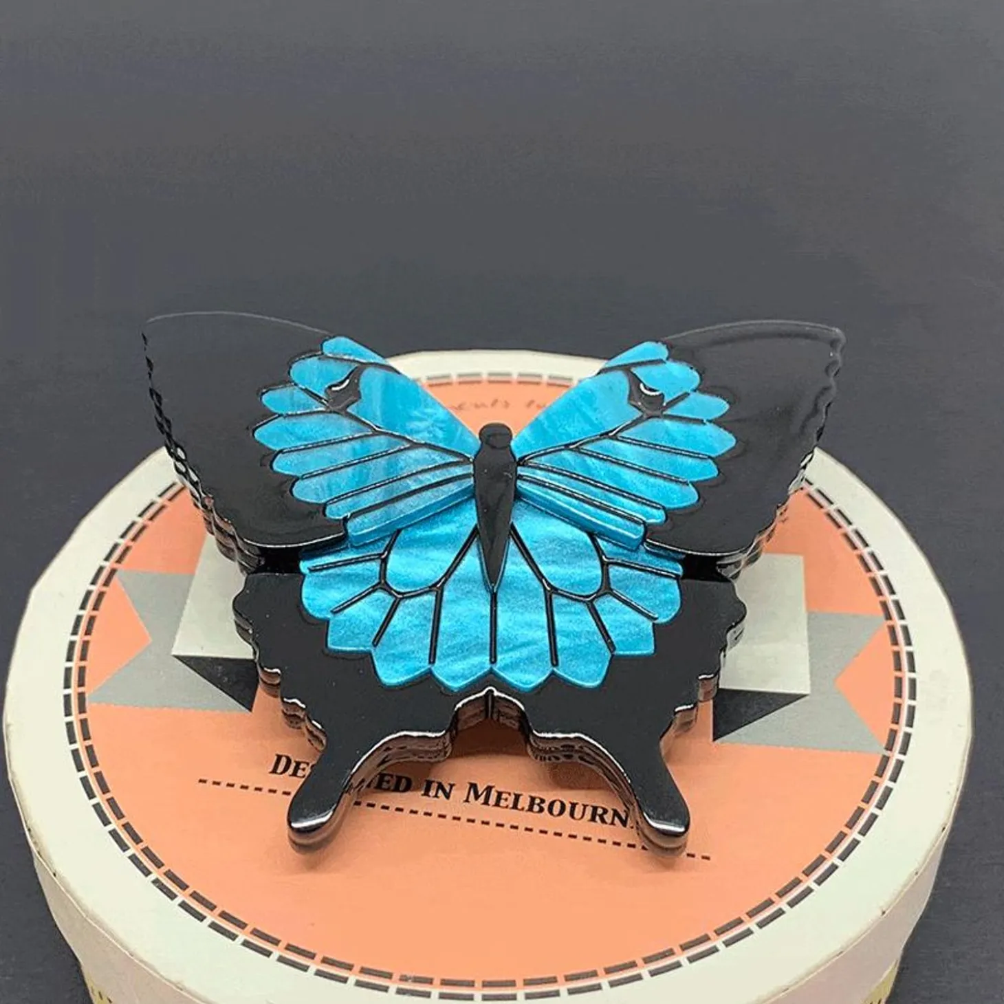 Blue Emperor Brooch