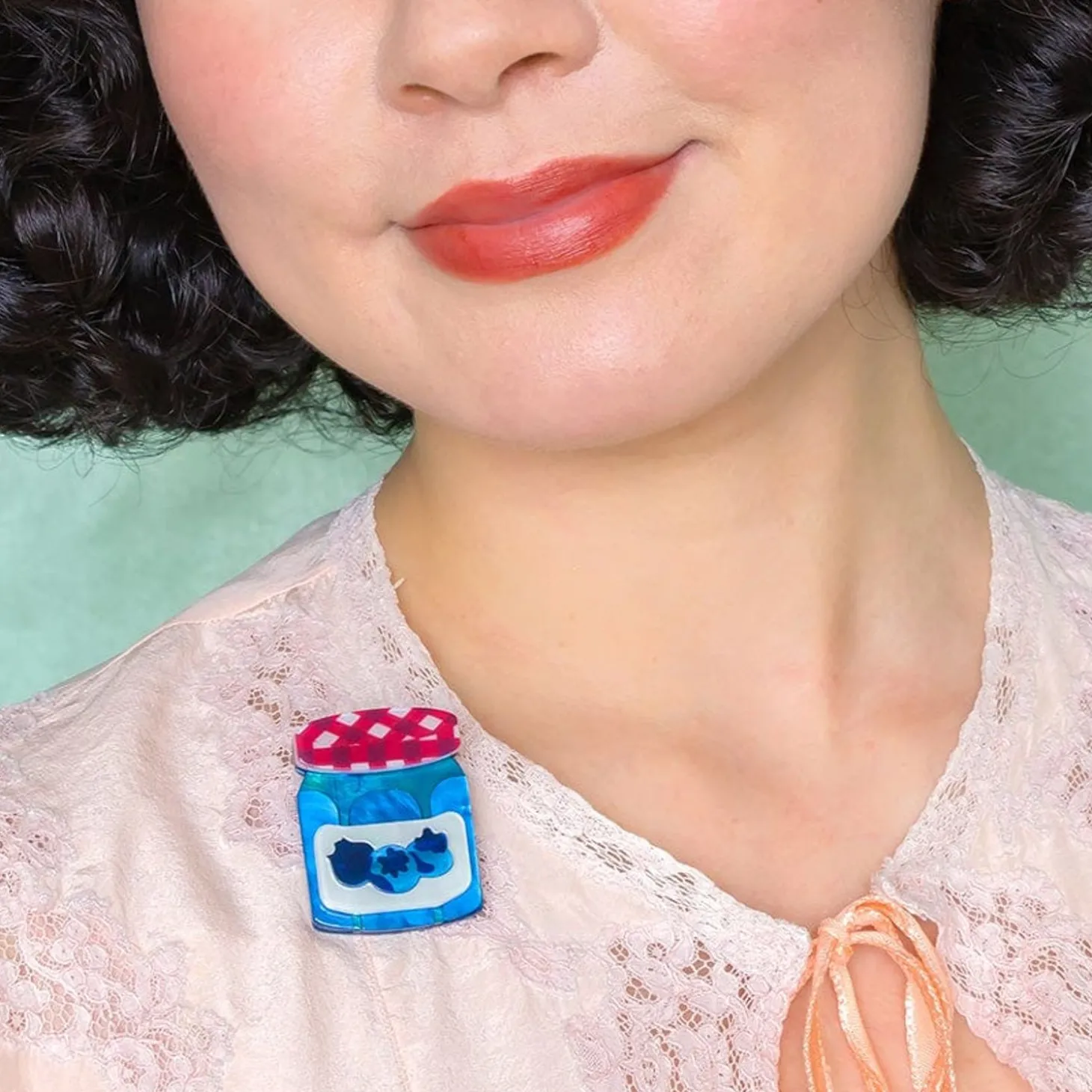 Blueberry Precious Preserve Mini Brooch