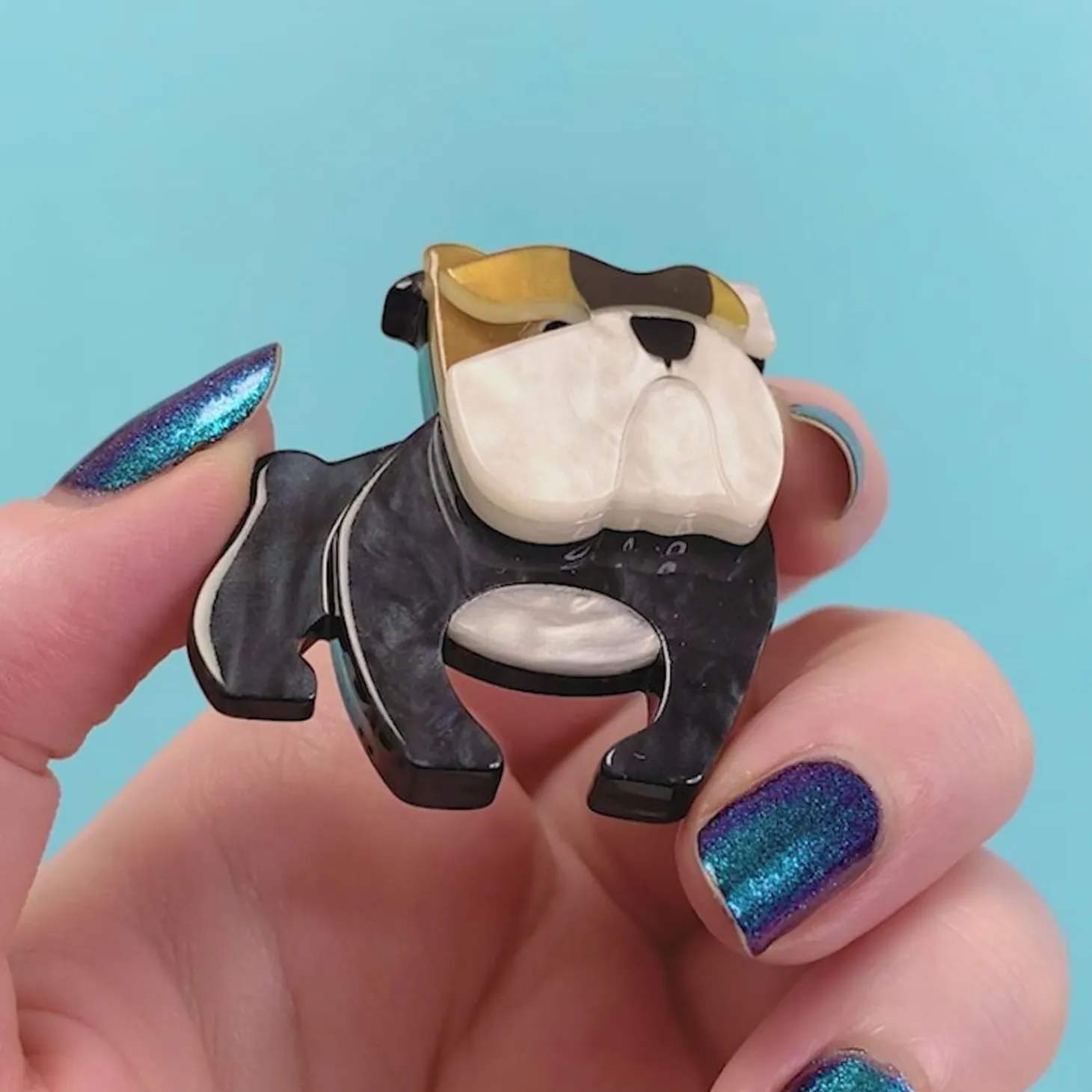 Boof Bulldog Mini Brooch